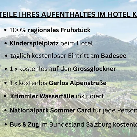 Kroell, 1x Grossglockner Kostenlos, Bis 12 Jahre Frei, Restaurant Mit Regionaler Kueche 3* Niedernsill