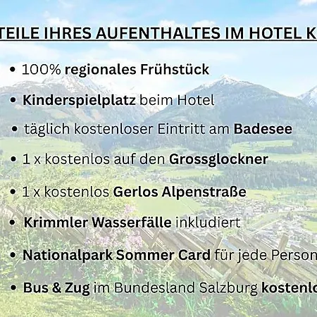 Hotel Kroell, 1x Grossglockner Kostenlos, Bis 12 Jahre Frei, Restaurant Mit Regionaler Kueche
